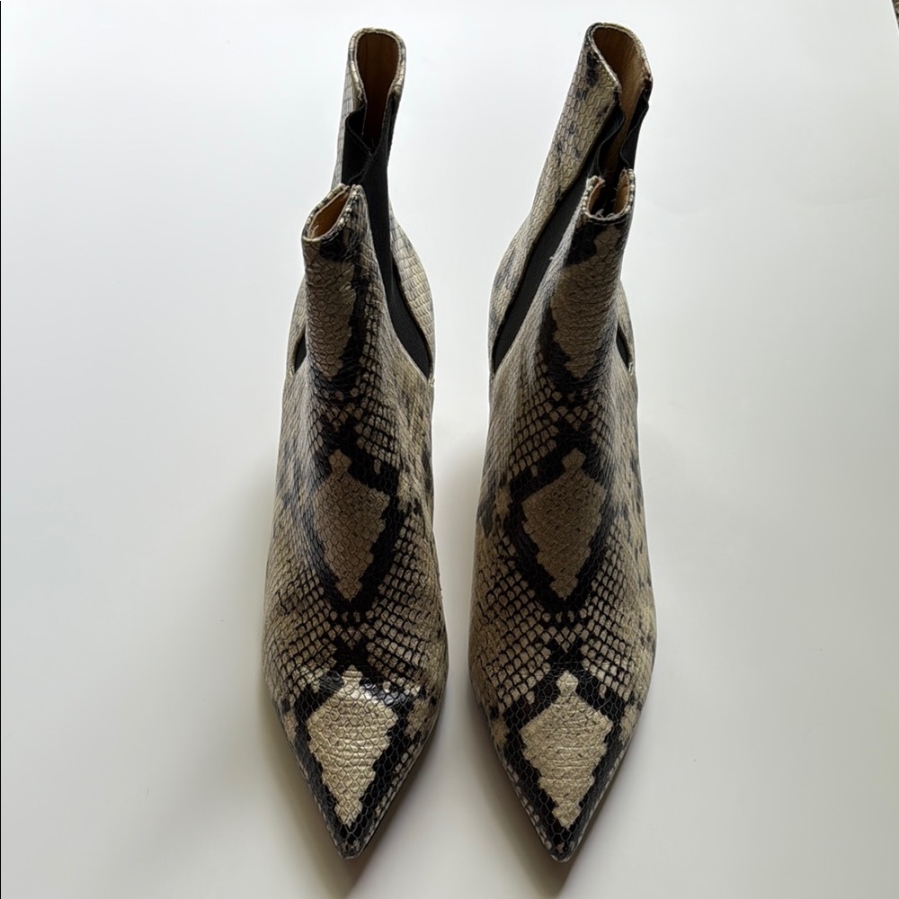 Joie Cream and Black Ankle Booties with Sleek Design - Picture 2 of 3